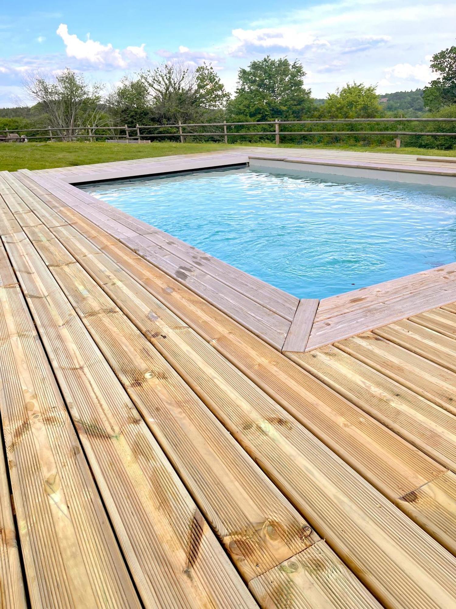 Madelaine Ranch, Nouvelle Piscine 2025 Le Gast Exterior foto
